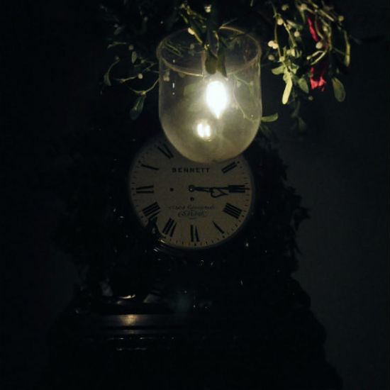 a clock at the Charles Dickens Museum